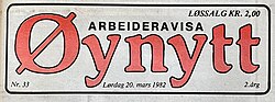 Arbeideravisa Øynytt sin logo