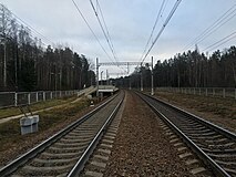 Вид в сторону ст. Зеленогорск.