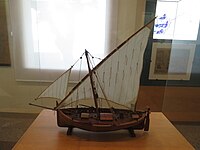 Maqueta de barca de vela