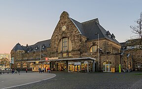 La gare centrale d'Aix-la-Chapelle.