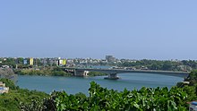 Le pont de Nyali vu depuis l'île de Mvita