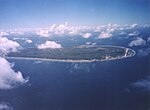 Nauru szigete légi felvételen