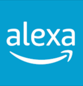 Logo for the Amazon Alexa app available on the App Store and Google Play Amazon Alexa App Logo.png