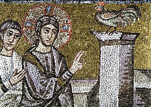 Mosaic in Basilica of Sant'Apollinare Nuovo. P...