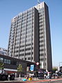 The station lies at the base of Archway Tower, here viewed from Junction Road