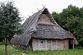 The smoke hole at the top of the gable in a reconstruction of a longhouse from the Middle Ages in Germany. Image: LepoRello (Wikipedia)