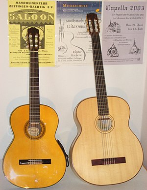 Prime and bass acoustic guitars
