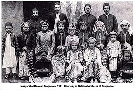 Sakalompok Urang Bawean di Singapura taun 1901.