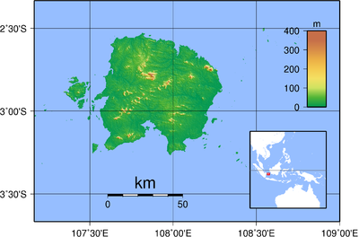 Location map Indonesia Belitung