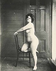 Femme nue photographiée par Bellocq, vers 1912