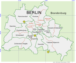 Kaart van Berlijn