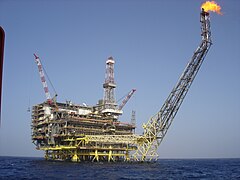 Plataforma petrolera de ENI en las aguas de Libia