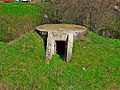 Bunker a vasútállomás területén, az egykori szolgálati tömb mellett