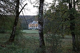 Château de Syam (Jura) et le parc.