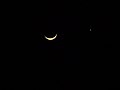 Mondschiffchen am Nachthimmel