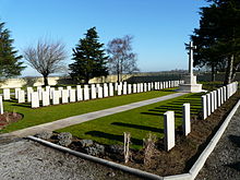 Photographie montrant le cimetière britannique de Béthencourt