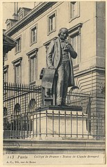Première statue de Claude Bernard.