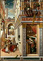 Anunciación con San Emigdio (1486). Carlo Crivelli.