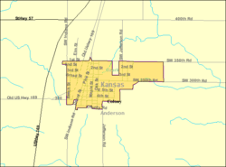 Detailed map of Colony, Kansas