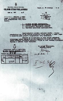 Dopis od 27. travnja 1942.