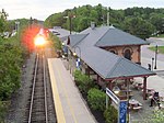 Overhead view of Durham station in May 2017