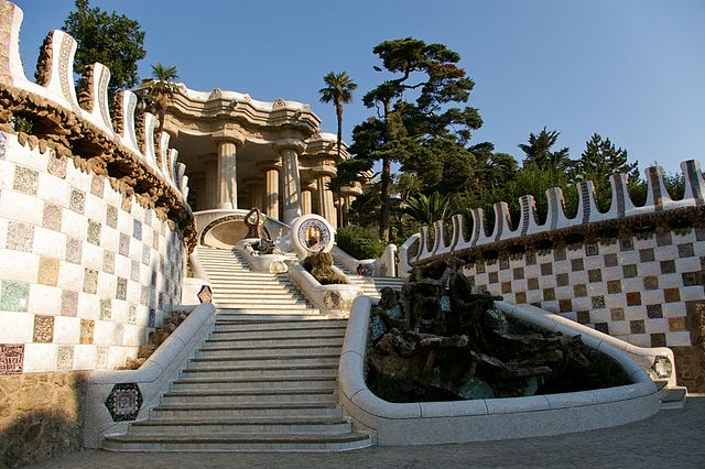 Escadaria do parque.