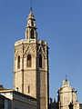 Torre de la catedral de Valencia, conocida como El Miguelete, o Micalet, de estilo gótico levantino.