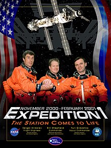 Expedition 1 promotional poster Expedition 1 crew poster.jpg