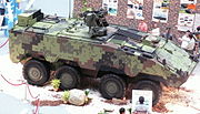 デジタル迷彩を施したCM-32装輪装甲車