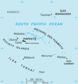 Polinesia francese - Mappa