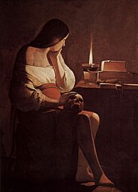 Georges de La Tour, La Madeleine à la veilleuse, entre 1640 et 1645, musée du Louvre