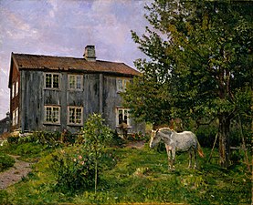 À la ferme, Ulvin (1889), Galerie nationale d'Oslo.