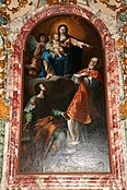 Madone à l’Enfant avec saint Roch et saint Philippe Neri, 1re moitié du XVIIe, Giovanni Antonio Carosio