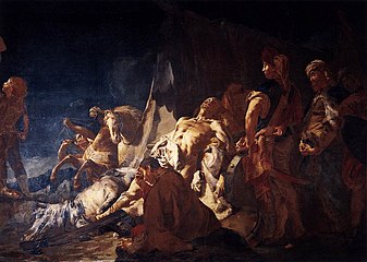 La Mort de Darius, vers 1746, Venise, Ca' Rezzonico.