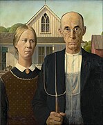 American Gothic (1930), by Grant Wood