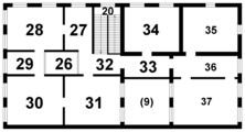 Schematischer Grundriss Dachgeschoss