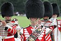 Honourable Artillery Company corps of drums at the HAC polo day