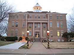 Hardeman County Courthouse at Christmastime
