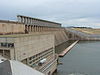 The dam wall, Lake Hume