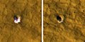 Атауы көрсетілмеген кратердегі мұздың біртіндеп сейілуі