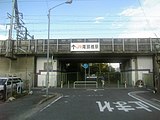 正門前駅跡にかかる、尾頭橋駅への道案内（2006年7月）