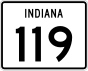 State Road 119 marker