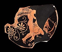 Intercrural sex between a winged Eros and a boy. 490 - 480 BCE Intercrural Sex, Cup.jpg