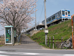 駅入口（2008年4月）