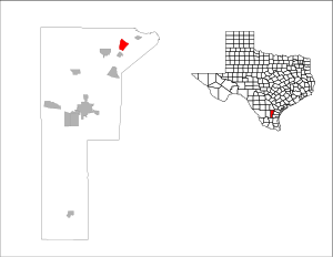 موقعیت کی-بار رنچ، تگزاس در نقشه