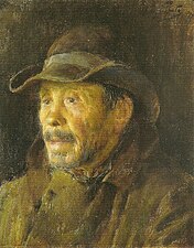 Le Braconnier, 1895, huile sur toile, 25 × 20 cm, Juiz de Fora, Museu Mariano Procópio (pt).