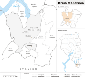 Karte von Mendrisio