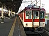 A Kintetsu Suzuka Line train at Ise-Wakamatsu Station in 2008