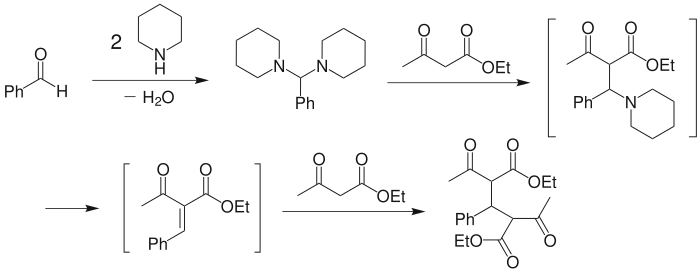 Knoevenagel提出的反應機理