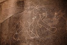 Rock carving of an elephant at Tadrart Acacus Libya 5041 Petroglyphs Tadrart Acacus Luca Galuzzi 2007.jpg